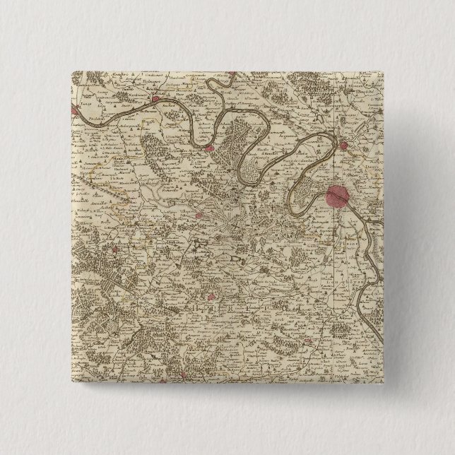 Paris France 15 Cm Square Badge (Front)