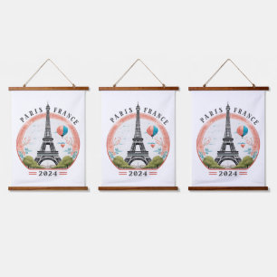 Paris France 2024 Hanging Tapestrys, Eiffel Tower Hanging Tapestry