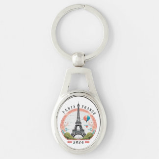 Paris France 2024 Keychains, Eiffel Tower Key Ring