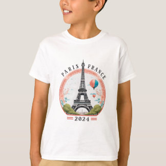 Paris France 2024 Kids T-Shirt, Paris France 2024 T-Shirt
