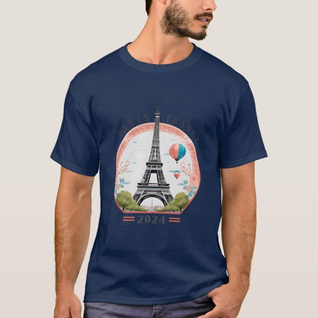 Paris France 2024 Men's T-Shirts, Paris France T-Shirt (Front)