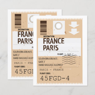 Paris france aeroplane ticket