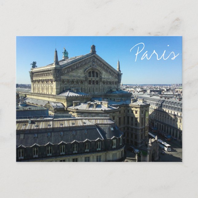 Paris France Architecture French Cityscape Postcard (Front)