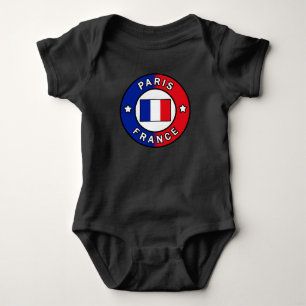 Paris France Baby Bodysuit