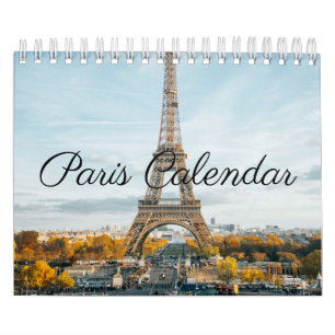 Paris France beautiful photographs Calendar