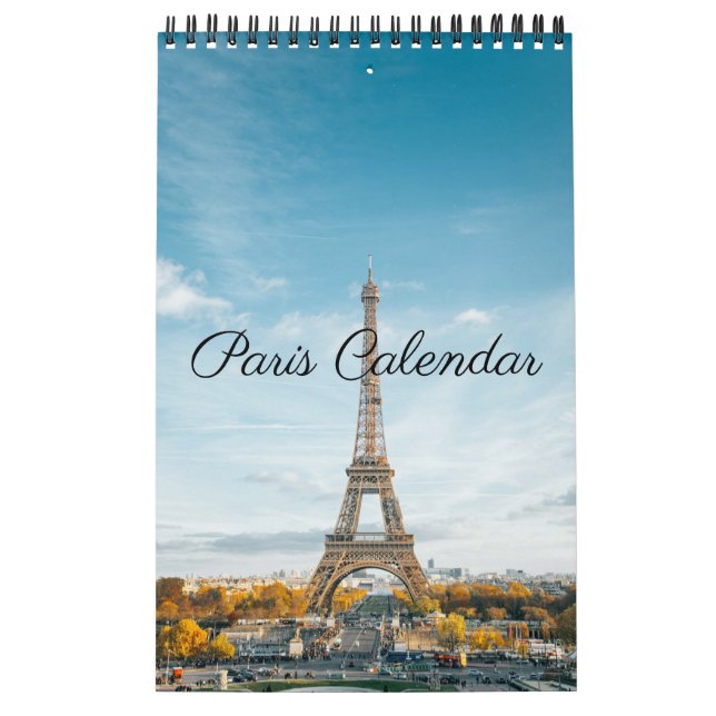 Paris France beautiful photographs Calendar (Cover)