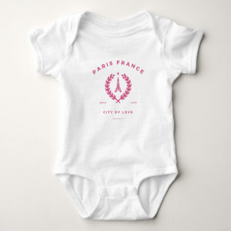 Paris France City Of Love Baby Bodysuit