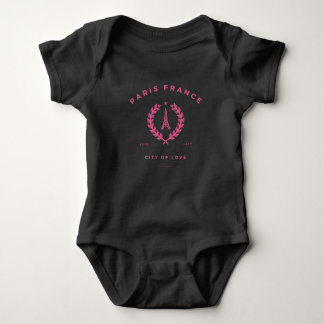 Paris France City Of Love Baby Bodysuit