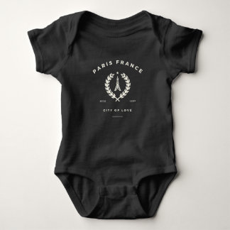 Paris France City Of Love Baby Bodysuit