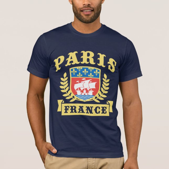 Paris France Coat of Arms T-Shirt (Front)