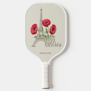 Paris France custom name Pickleball Paddle