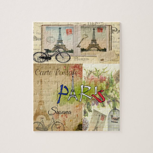 Paris France Decorative Jigsaw Puzzle (Vertical)