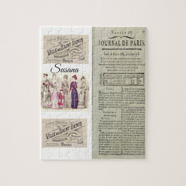 Paris France Decorative Jigsaw Puzzle (Vertical)