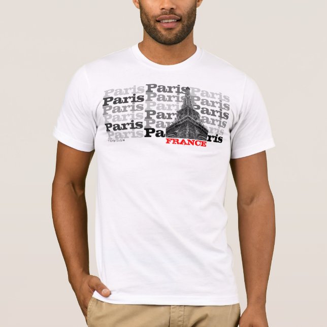 Paris France Eiffel T-Shirt (Front)