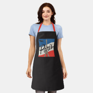 Paris France   Eiffel Tower Apron