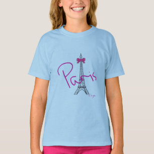 Paris, France, Eiffel Tower, Bow, Cool T-Shirt