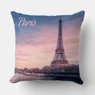 Paris France eiffel tower Cushion