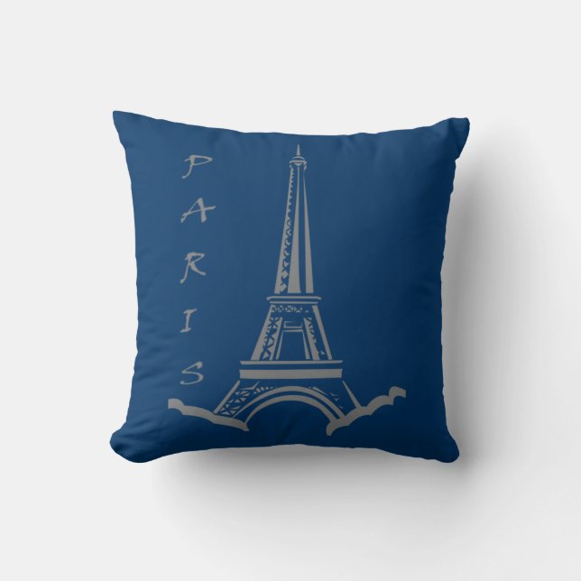 PARIS France Eiffel Tower Cushion (Front)