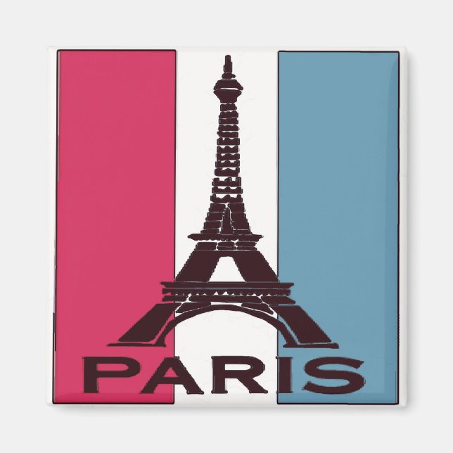Paris, France, Eiffel Tower Magnet (Front)
