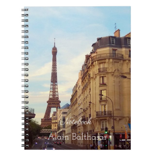 Paris. France. Eiffel  tower Notebook (Front)