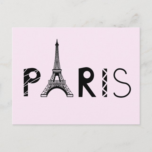 Paris, France | Eiffel Tower Postcard (Front)