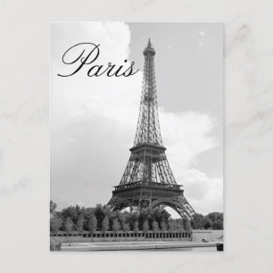 Paris France Eiffel Tower  postcard