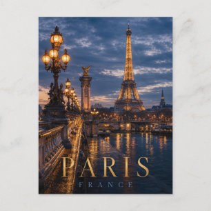 Paris France Eiffel Tower REALMS Postcard