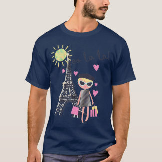 Paris France Eiffel Tower Retro Souvenir Gift T-Shirt