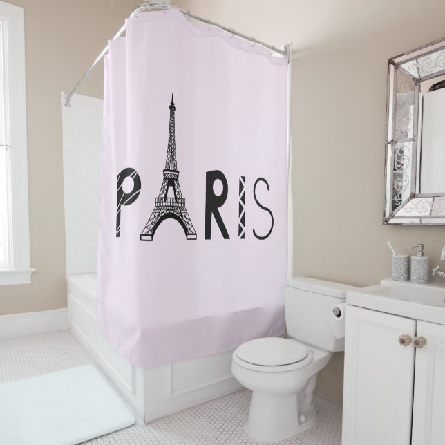 Paris, France | Eiffel Tower Shower Curtain (In Situ)