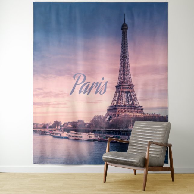 Paris France eiffel tower Tapestry (In Situ)