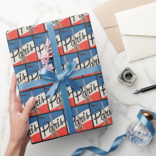 Paris France   Eiffel Tower Wrapping Paper