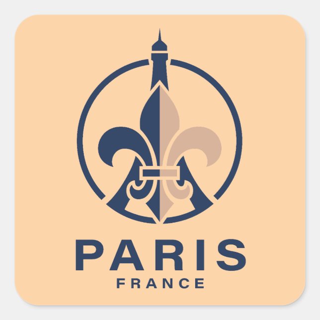 Paris France Europe Square Sticker (Front)