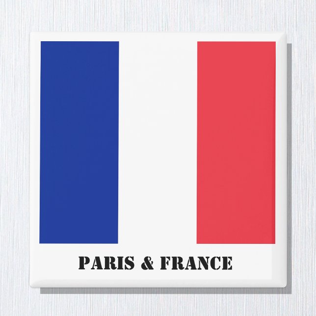 Paris & France, French Flag Magnet (Creator Uploaded)