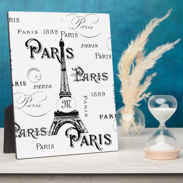 Paris France Gifts and Souvenirs Plaque (Side)