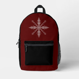 Paris, France Hidden Words and Images Printed Backpack