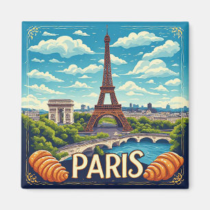 🧲 Paris France Holiday Memory For World Travelers Magnet