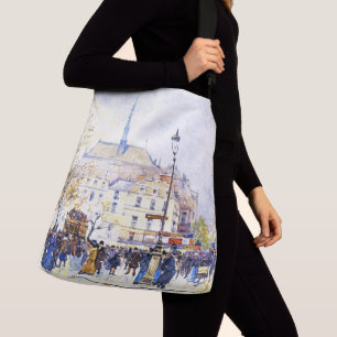 Paris France Impressionism Street Scene Tote Bag