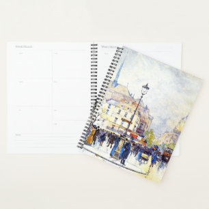 Paris France Impressionism Streets Planner Book