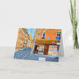 Paris, France invitation card 