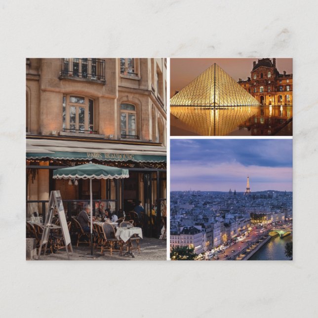 Paris France Invitation Postcard (Front)