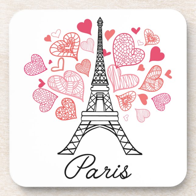 Paris, France Love Coaster (Front)