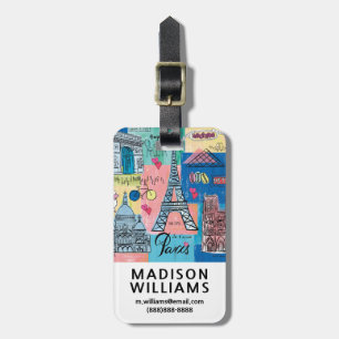 Paris, France Luggage Tag