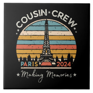 Paris France Making Memories 2024 Ceramic Tile