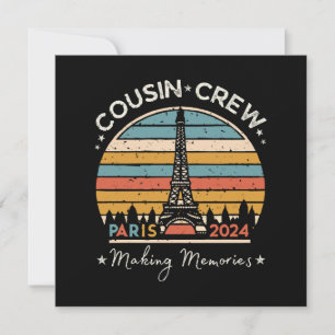 Paris France Making Memories 2024 Invitation