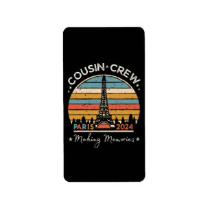 Paris France Making Memories 2024 Label