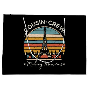 Paris France Making Memories 2024 Large Gift Bag