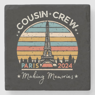 Paris France Making Memories 2024 Stone Coaster