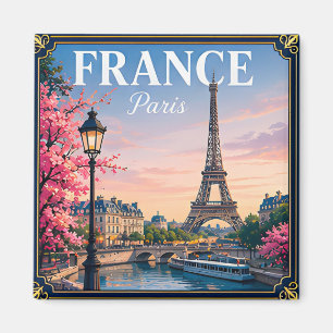 🗼 Paris France Memory From Eiffel Tower Trip 🗼 Magnet