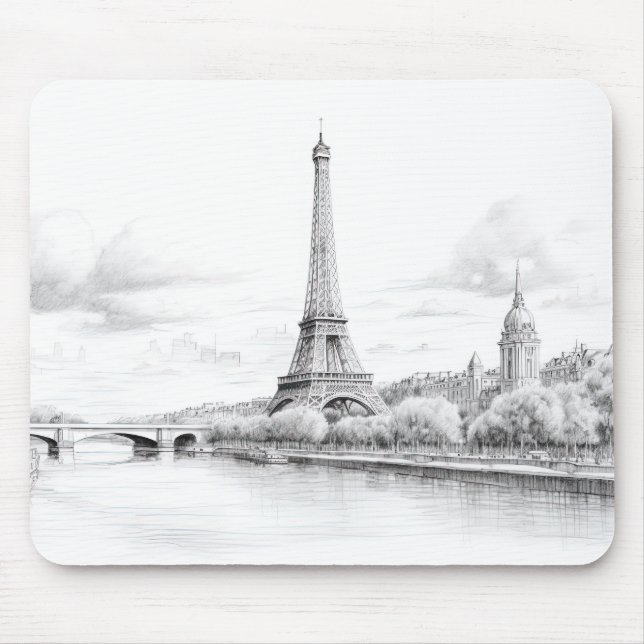 Paris France Mouse Pad (Front)