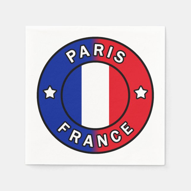 Paris France Napkin (Front)